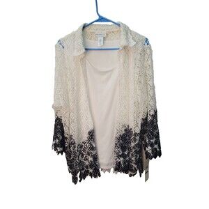 Ladies Alfred Dunner 3/4 Sleeve Shirt, Size XL